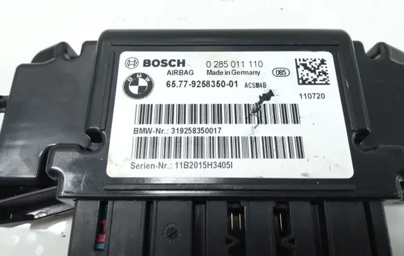 BMW 1 F20 F21 Airbag control unit/module 0285011110