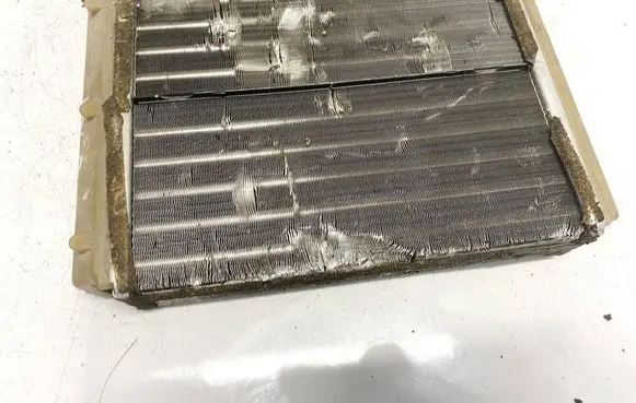 Heater blower radiator