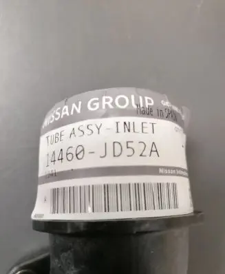 Nissan Qashqai Engine coolant pipe/hose 14460JD52A 14460JD72B