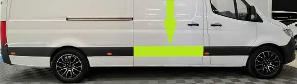 Mercedes-Benz Sprinter W907 W910 Sliding door trim (molding) A9106906800 A9106900700 A9106909001