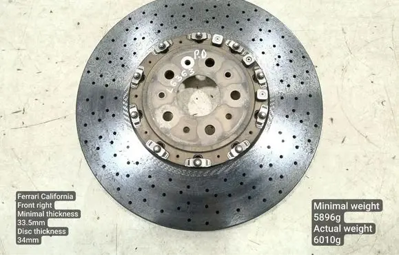 Ferrari California F149 Front brake disc 16T06410