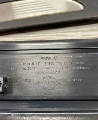 BMW 3 E92 E93 sill trim set (inner) 7900775 7900776 22339910