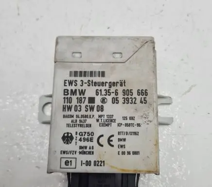 BMW 3 E46 Immobilizer control unit/module 61356905666 05393245 110187