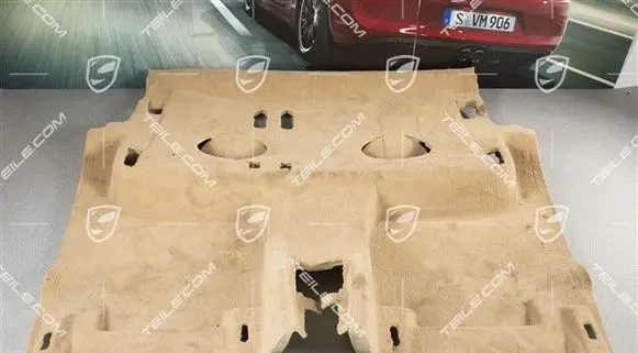 Porsche Cayenne (92A) Front floor carpet liner 95855136700GC4