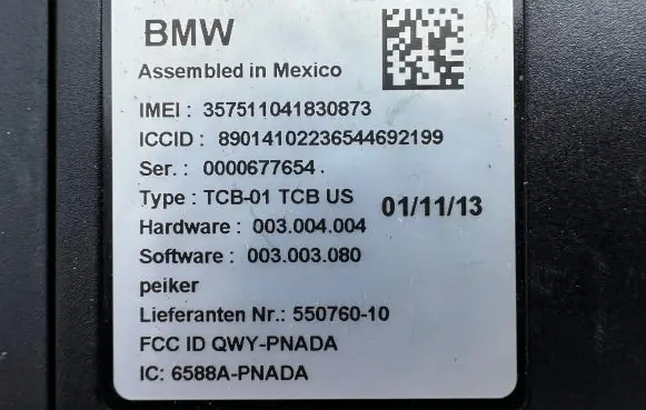 BMW 5 F10 F11 Other control units/modules 9329341 55076010