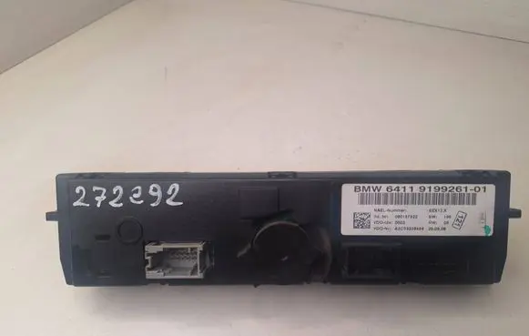 BMW 3 E90 E91 Climate control unit 9199261 A2C53338454 080157922