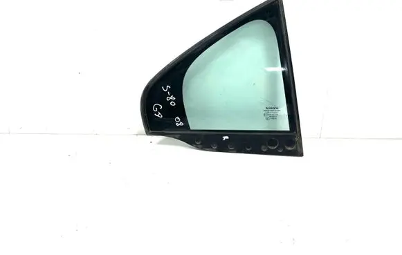 Volvo S80 Rear vent window glass DOT57M20AS2 43R001105