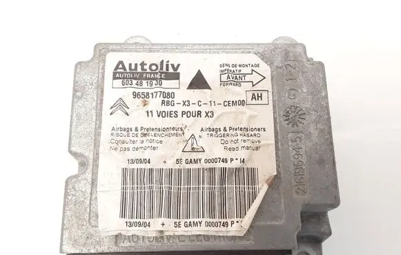 Citroen C5 Airbag control unit/module 9658177080 603481900