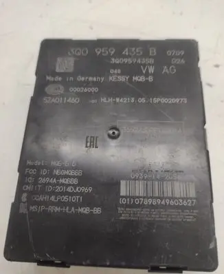 Volkswagen PASSAT B8 Keyless (KESSY) go control unit/module 3Q0959435B