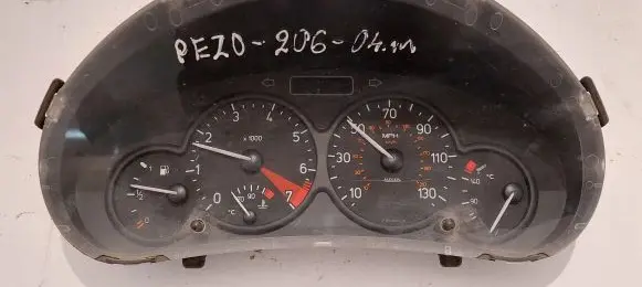 Peugeot 206 Speedometer (instrument cluster) 5550003001 YF227GA1 503000304102