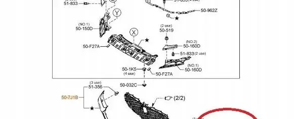 Mazda CX-30 Tow hook cap/cover DFR7507K0D