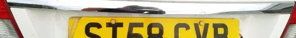 Mercedes-Benz CLC CL203 Trunk door license plate light bar 