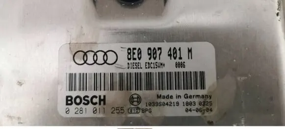 Audi A4 S4 B6 8E 8H Engine control unit/module 8E0907401M 1039S04219 0281011255