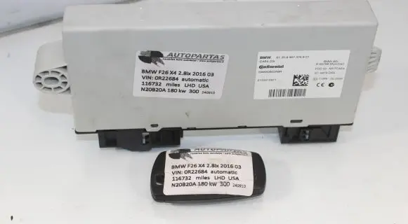 BMW X4 F26 CAS control unit/module 9367376 2153512971 5WK50922ABR