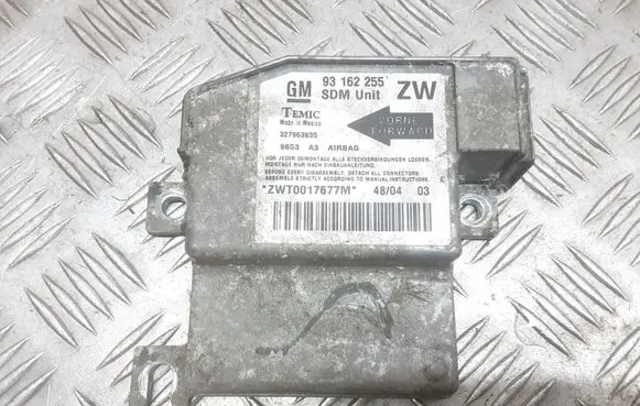 Opel Tigra B Airbag control unit/module 93162255