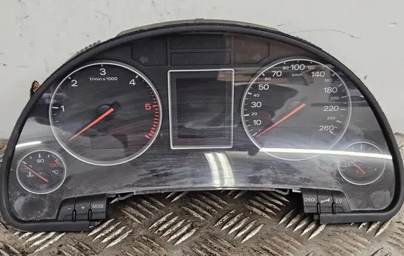 Audi A4 S4 B6 8E 8H Speedometer (instrument cluster) 0263626151 310304 8E0920930T