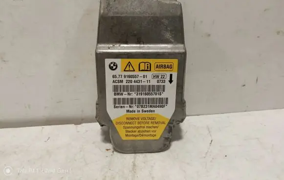 BMW 5 E60 E61 Airbag control unit/module 65779160557 220443111 31916055701S
