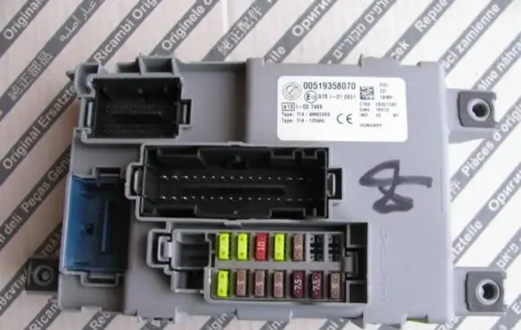 Fiat Punto Evo Central body control module 00519358070 519358070 97RI010651
