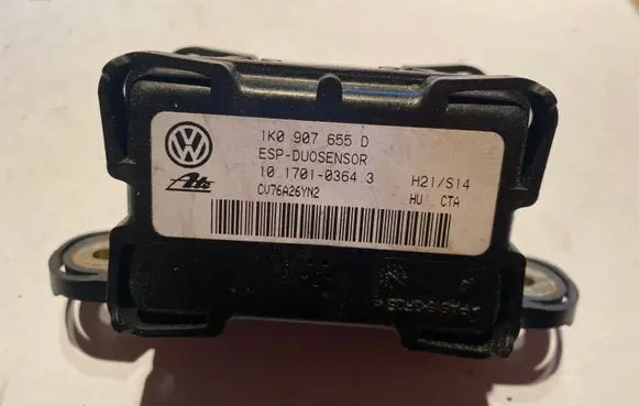 Audi A3 S3 8P ESP acceleration yaw rate sensor 1K0907655D
