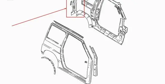 Suzuki Vitara (ET/TA) Rear quarter panel 6431061A01