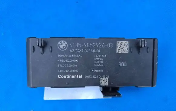 BMW 8 G14 Tailgate/trunk control unit/module 9852926 A2C7673281000
