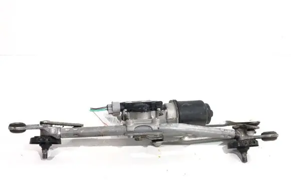 Front wiper linkage and motor