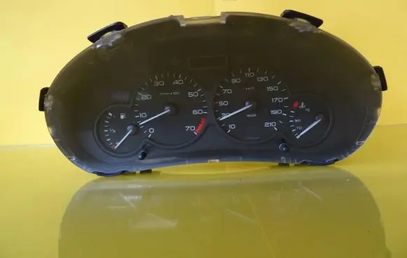 Peugeot 206 Speedometer (instrument cluster) 968836480 6104TY 555000301202