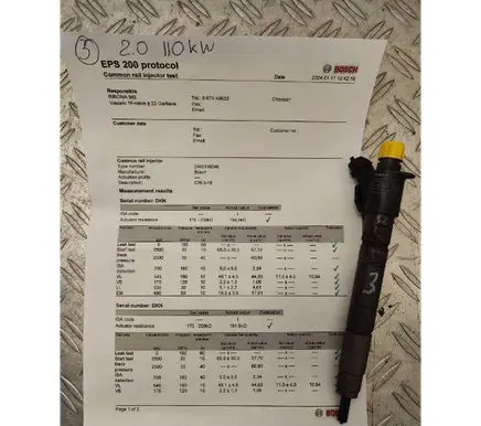 Volvo V40 Fuel injector 0445116046