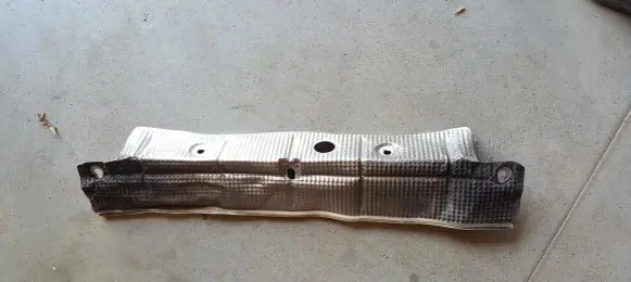 Heat shield in engine bay