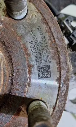 Opel Astra K Front wheel hub 557804735 13580304