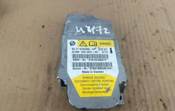 BMW Z4 E85 E86 Airbag control unit/module 9145400 31914540001Y 220443105