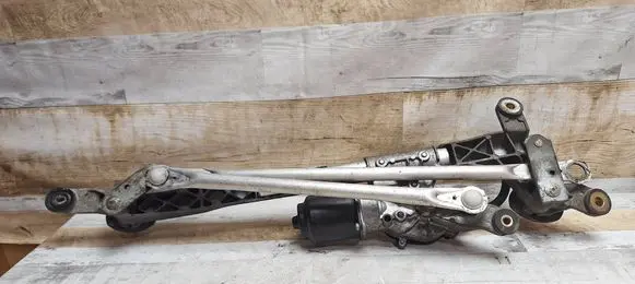 Front wiper linkage and motor