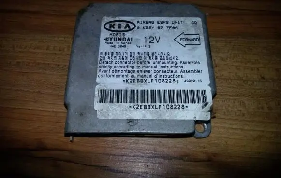 KIA Sedona Airbag control unit/module 0k52y677f0a