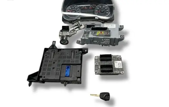 Fiat Punto (199) Engine ECU kit and lock set 51847330 7NGHHY67J 0097274C