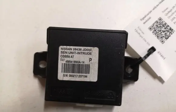 Nissan Qashqai Alarm control unit/module 28436JD00C 4M5418N0A14