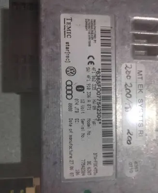 Audi A6 S6 C6 4F Bluetooth control unit module 4F1910336A