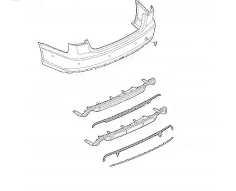 Audi A6 C7 Rear bumper ZDERZAK7425