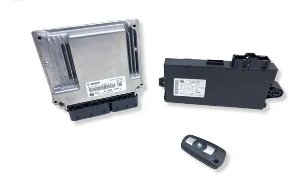 BMW 3 E90 E91 Engine ECU kit and lock set 8506438 0281016110 9217853
