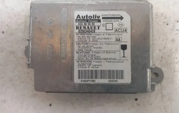 Renault Megane II Airbag control unit/module 8200340428 603989000