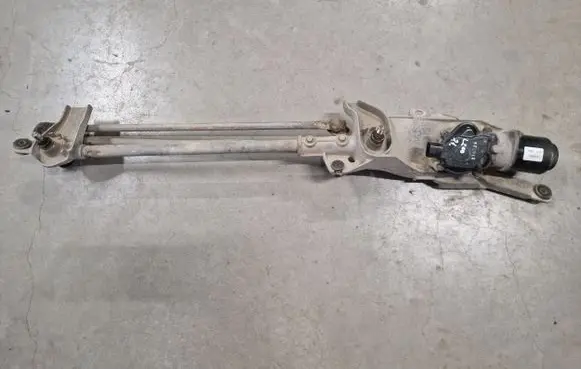 Front wiper linkage and motor