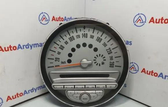 Mini One - Cooper Clubman R55 Speedometer (instrument cluster) 9189502 9233767 62109233767