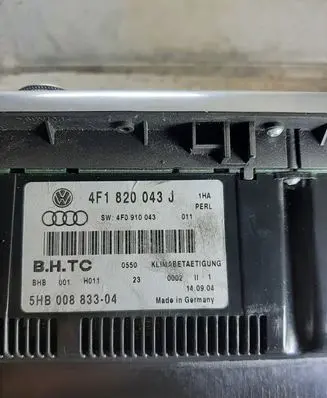 Audi A6 S6 C6 4F Climate control unit 4F1820043J