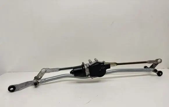 Front wiper linkage and motor