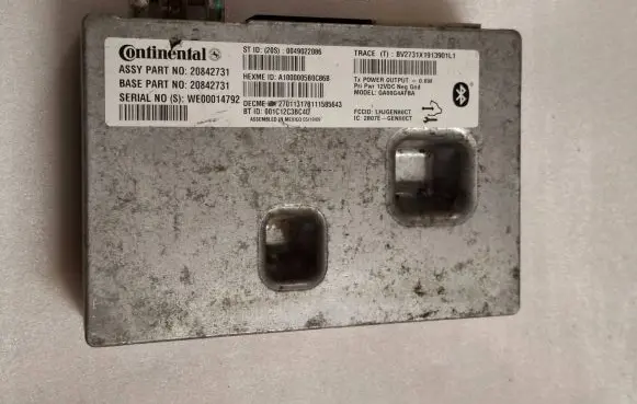 Chevrolet Camaro Bluetooth control unit module 20842731 WE00014792