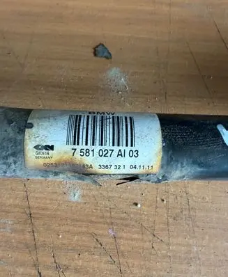 BMW 5 F10 F11 Rear driveshaft 7581027 3367321