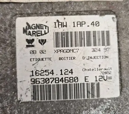 Peugeot 206 Other control units/modules 9630784680 16254124 IAW1AP40