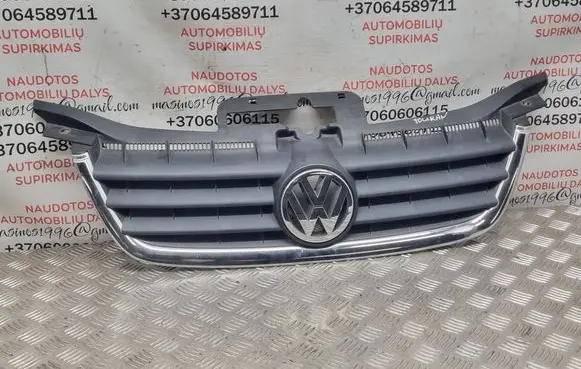 Volkswagen Touran I Front bumper upper radiator grill 1T0853651