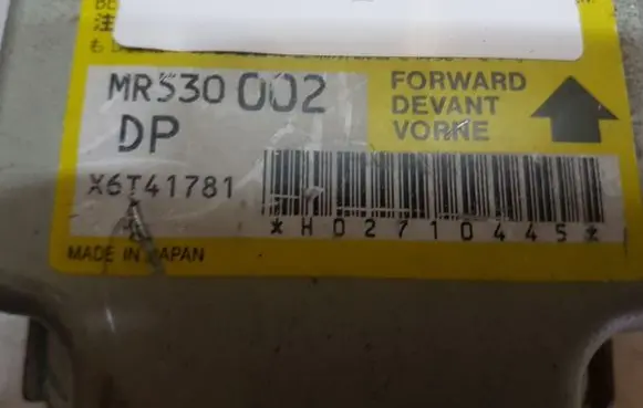 Mitsubishi Pajero Sport I Airbag control unit/module MR530002 X6T41781