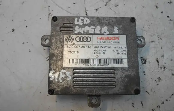 Skoda Superb B8 (3V) LED ballast control module 4G0907397Q