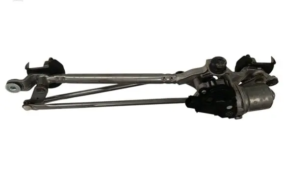 Front wiper linkage and motor